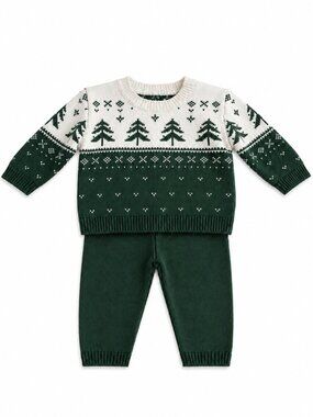 NWT Little Planet by Carter's Organic Cotton 2-Piece Baby Boy Sweater 3 Months